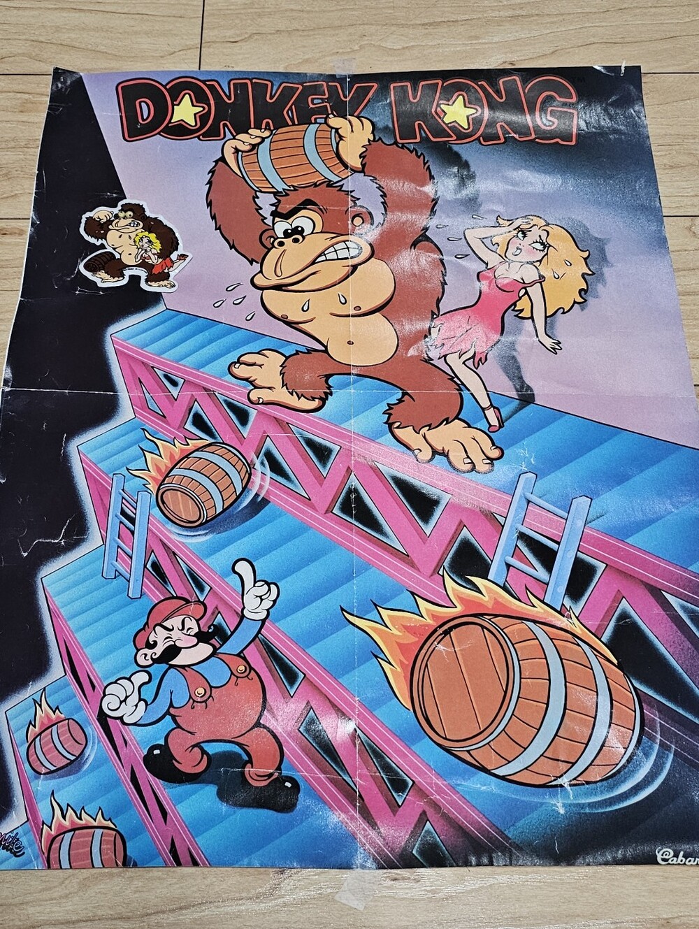 Donkey Kong Arcade Flyer – Vintage Nintendo Promo – 1981 Original Print Ad